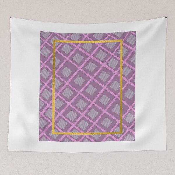 Item preview, gold accent Purple chequer/checker pattern designed and sold by g v.