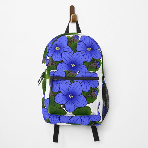 Item preview, Blue African Violets in White designed and sold by leashonlife.