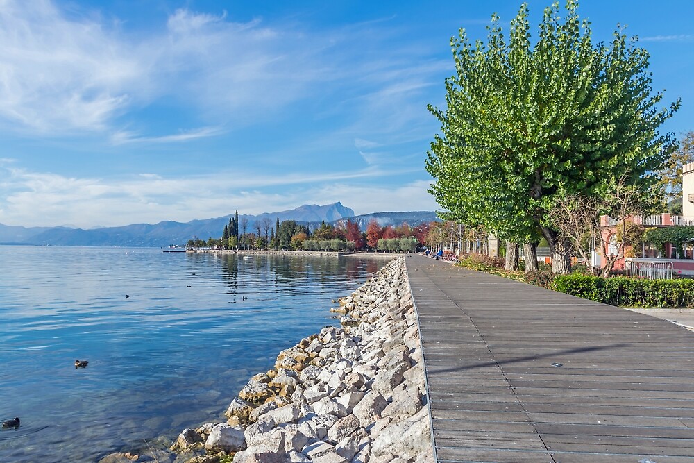 Lake Garda Bardolino Promenade View By TDArtShop Redbubble lake-garda-bardolino-promenade-view-by-tdartshop-redbubble