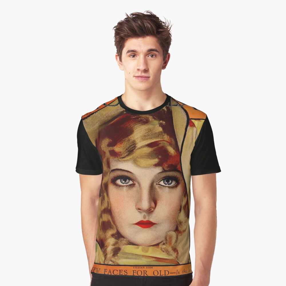 Lillian Gish, Photoplay Magazine, December 1921 by Rolf Armstrong - Glamourous First Lady Of American Cinema 5 Lillian Gish, Photoplay Magazine, December 1921 by Rolf Armstrong Pin-Up Girl Vintage Art Graphic T-shirt
