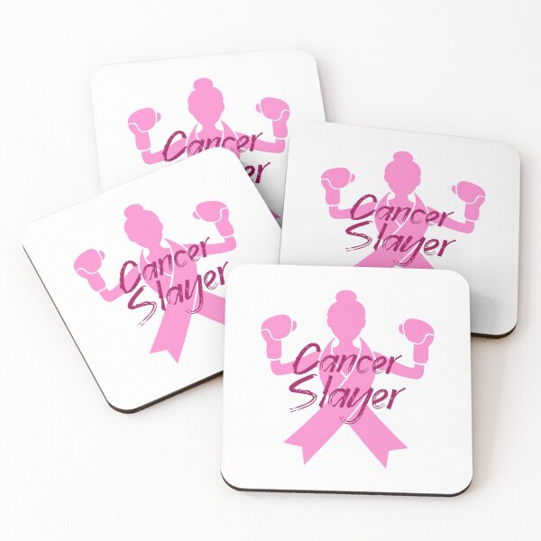 Item preview, Cancer Slayer - Breast cancer with pink ribbon designed and sold by FightCancer.