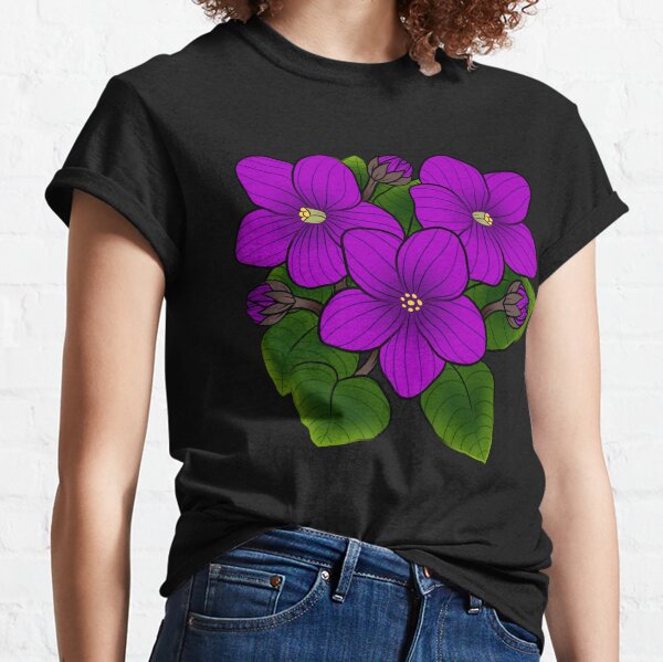 African Violet T Shirts for Sale Redbubble