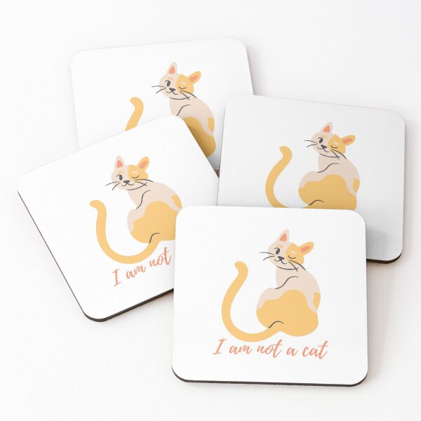 Item preview, I am not a cat | Funny Cat | Cute Cat designed and sold by TheHappyDoodler.