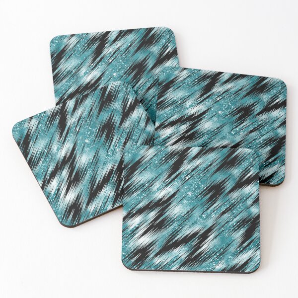 Item preview, Pinstripe Glitter & Turquoise  designed and sold by ReesDesigns.