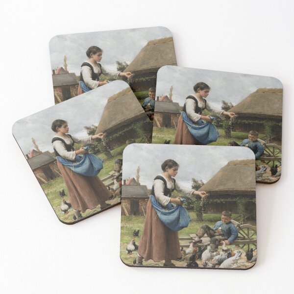 Item preview, Julien Dupre - Un coin de ferme avec poules designed and sold by Rehs.