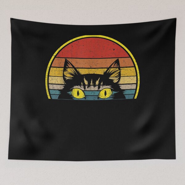 Item preview, Vintage Ca Retro Style Cute Cat Distressed Design  designed and sold by aguilaro.