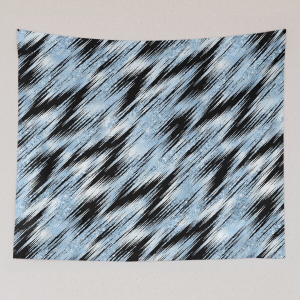Item preview, Pinstripe Glitter & Aqua designed and sold by ReesDesigns.