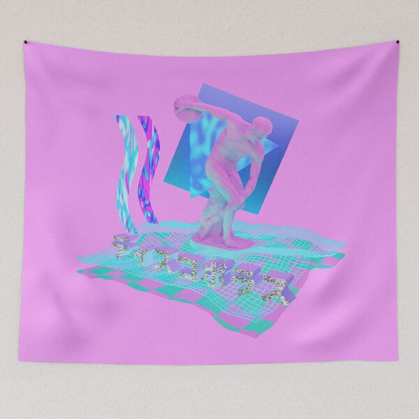 Item preview, Vaporwave aesthetic DISCOBOLUS statue designed and sold by luigiplayertwo.