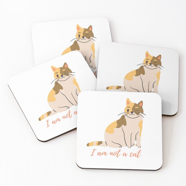 Item preview, I am not a cat | Funny Cat | Cute Cat designed and sold by TheHappyDoodler.