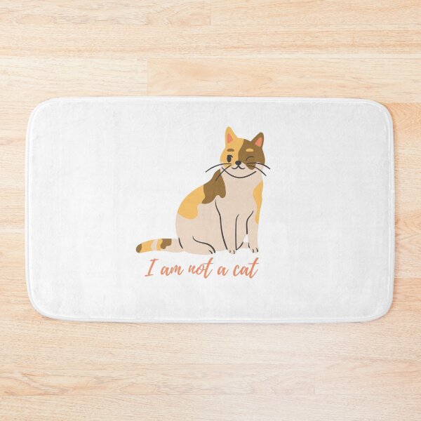 Item preview, I am not a cat | Funny Cat | Cute Cat designed and sold by TheHappyDoodler.