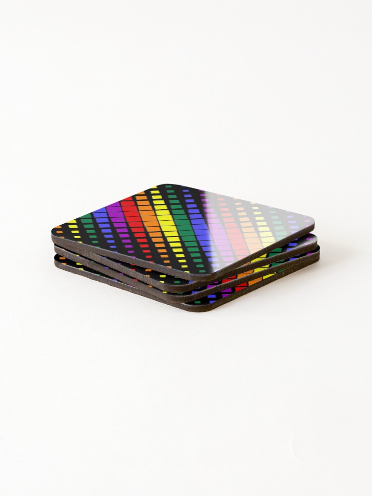Thumbnail 4 of 5, Coasters (Set of 4), Rainbow Array 32 designed and sold by rainbowarray.