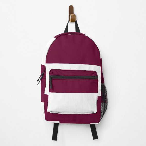 Item preview, Large BURGUNDY (Maroon) and WHITE Horizontal STRIPES designed and sold by RachelMacht.
