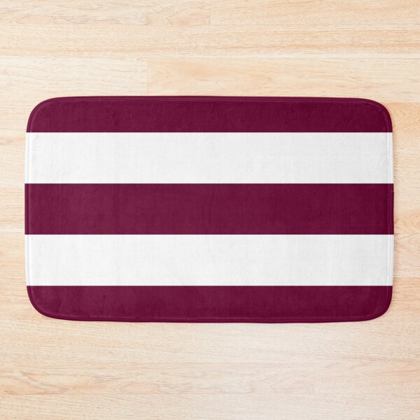 Item preview, Large BURGUNDY (Maroon) and WHITE Horizontal STRIPES designed and sold by RachelMacht.