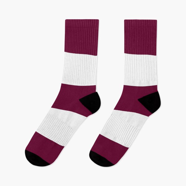 Item preview, Large BURGUNDY (Maroon) and WHITE Horizontal STRIPES designed and sold by RachelMacht.