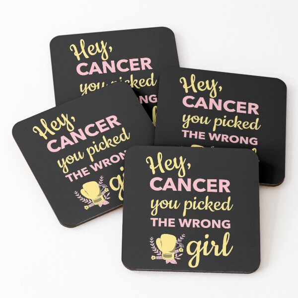 Item preview, Hey, Cancer, you picked the wrong girl  - Breast Cancer Awareness designed and sold by FightCancer.