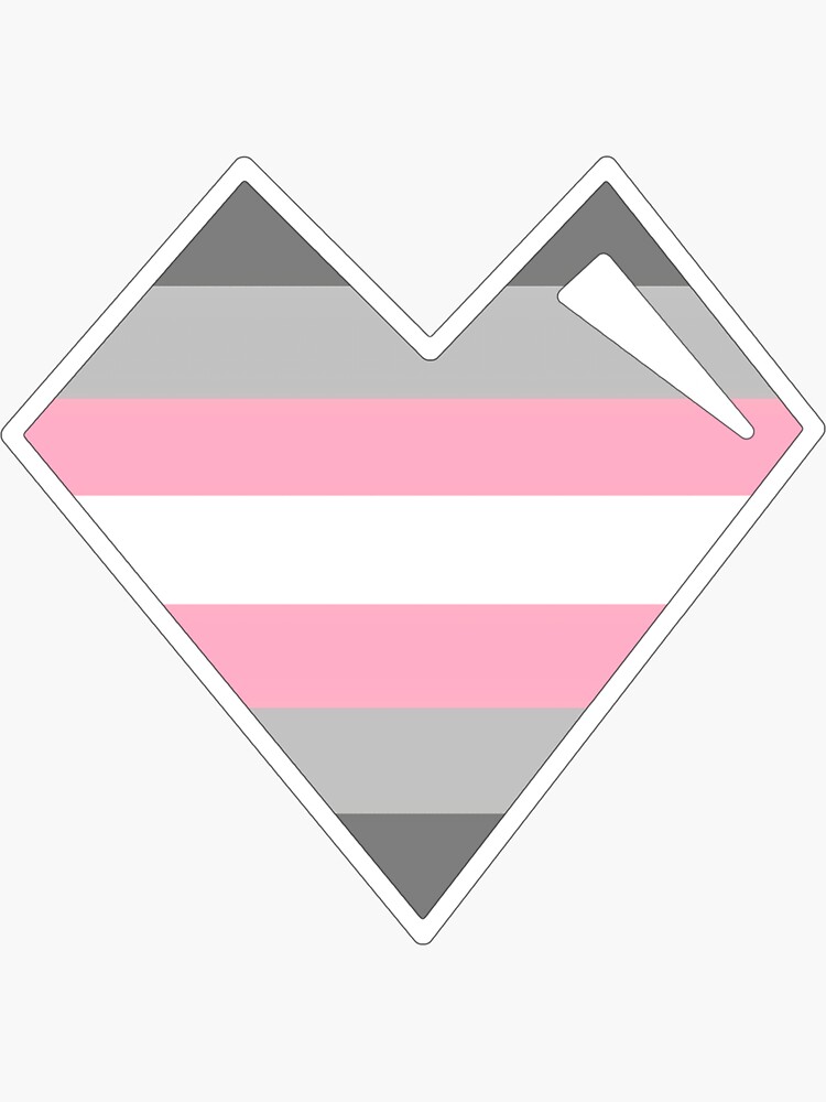 Demigirl Pride Heart Sticker For Sale By Moonboi Designs Redbubble 8250