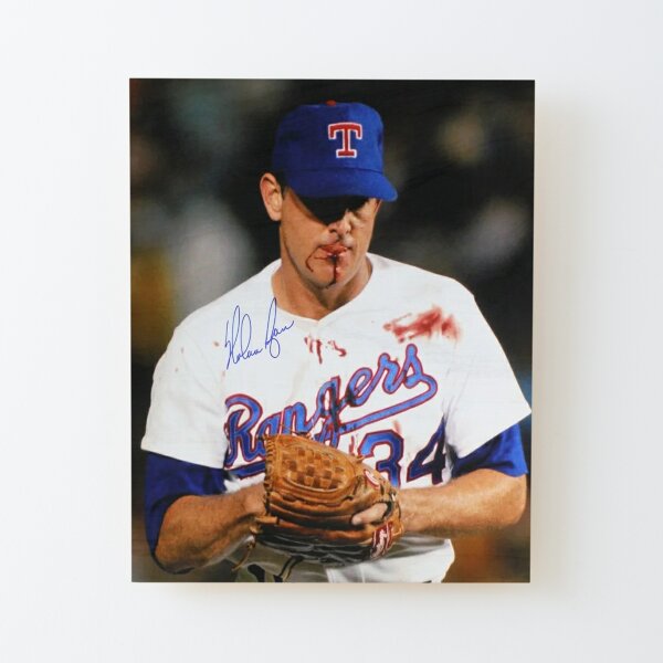 Nolan Ryan Autographed Photo Fight Punch Robin Ventura 8x10 Framed