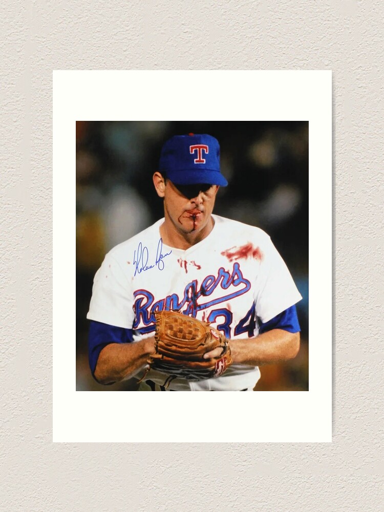 NOLAN RYAN FIGHTS ROBIN VENTURA CUSTOM NOVELTY CARD NOLAN RYAN