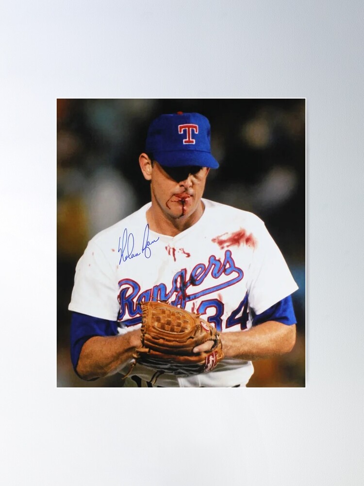 Nolan Ryan Poster Texas Rangers Print Kids Gift Gym Man 