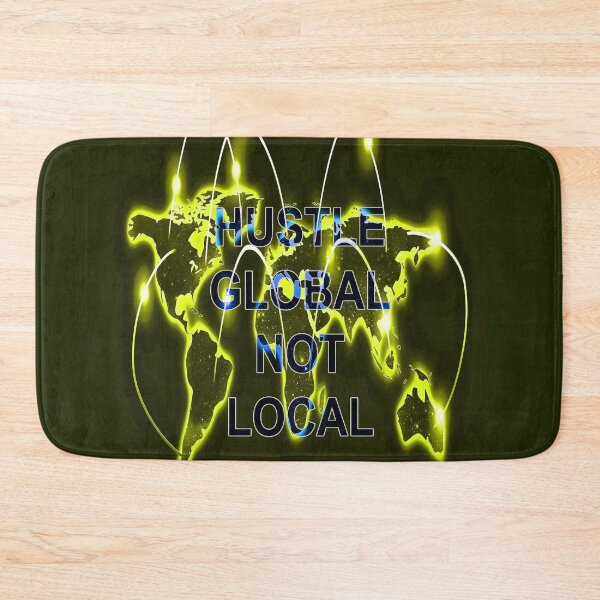 Item preview, Hustle global not local 02 by Code03. Cool t shirt designs.  designed and sold by Code03.