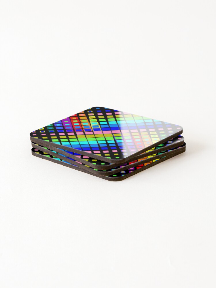 Thumbnail 4 of 5, Coasters (Set of 4), Rainbow Array 34 designed and sold by rainbowarray.