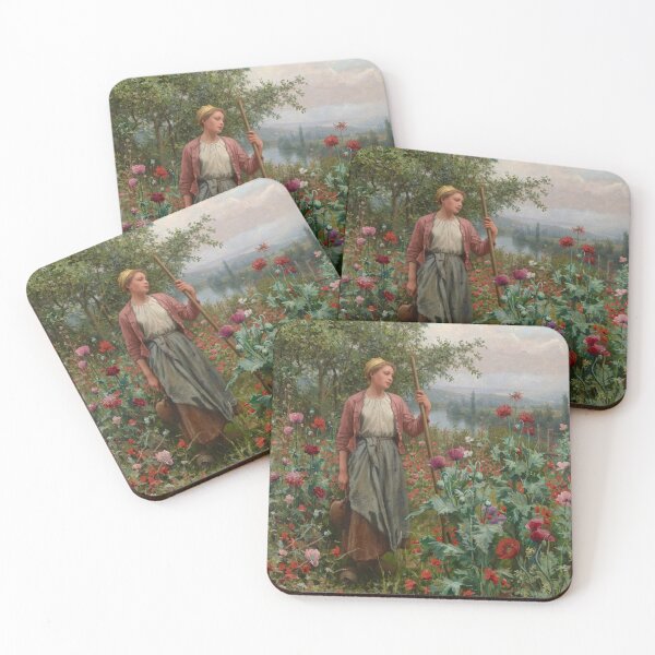 Item preview, Daniel Ridgway Knight - Maria Among the Poppies designed and sold by Rehs.