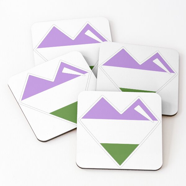 Item preview, Genderqueer Pride Heart designed and sold by moonboi-designs.