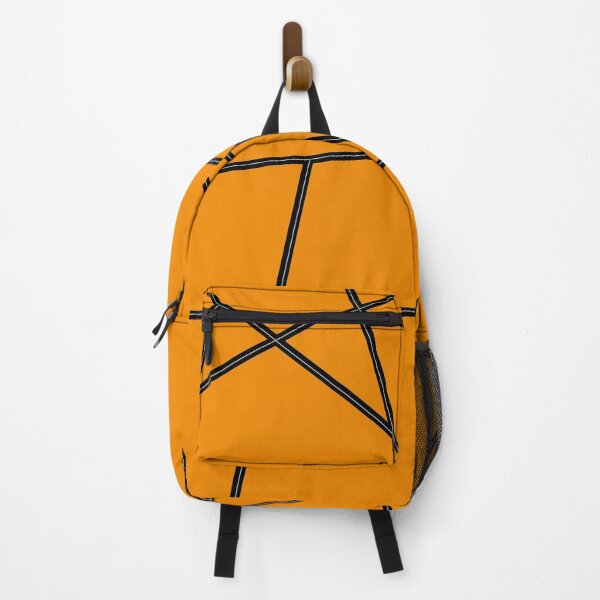 Item preview, Black Abstract Lines Orange Pattern designed and sold by Gevover.