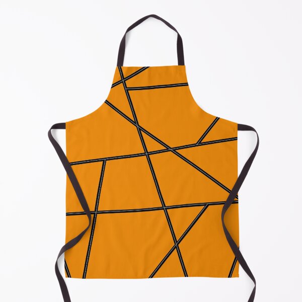 Item preview, Black Abstract Lines Orange Pattern designed and sold by Gevover.