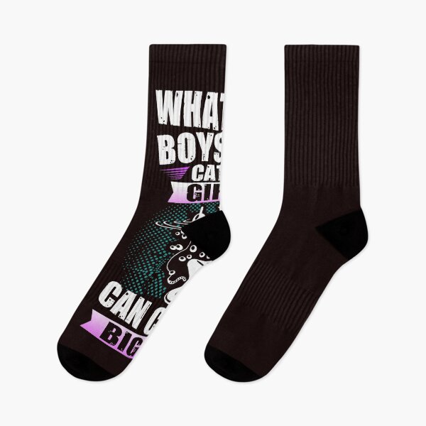 Item preview, WHATEVER BOYS CAN CATCH GIRLS CAN CATCH BIGGER designed and sold by teemaker24.