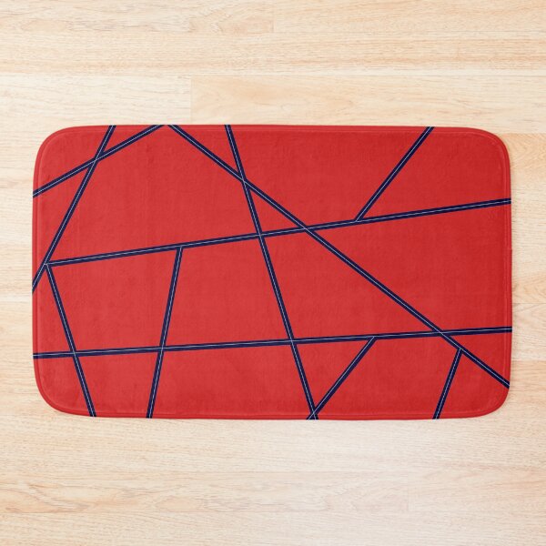 Item preview, Blue Abstract Lines Red Pattern designed and sold by Gevover.