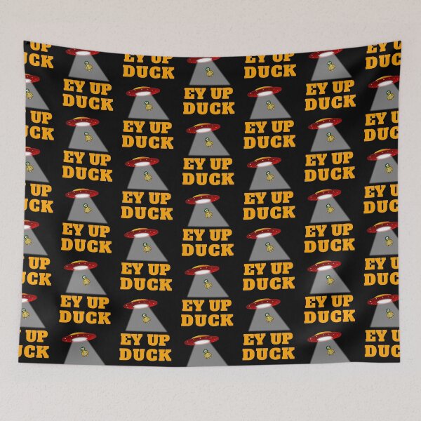 Item preview, Ey Up Duck funny Yorkshire alien abduction designed and sold by DARBOL-DESIGN.
