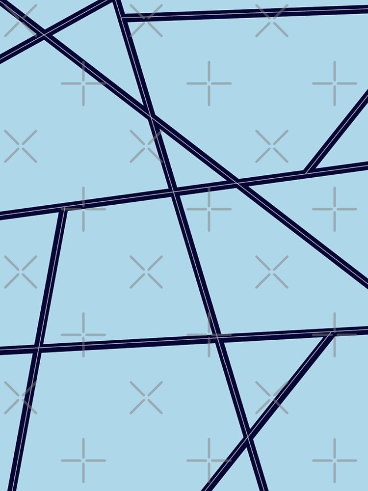 Thumbnail 4 of 4, iPhone Case, Blue Abstract Lines Pattern designed and sold by Gevovs.