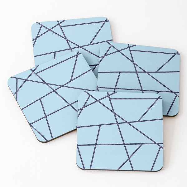 Item preview, Blue Abstract Lines Pattern designed and sold by Gevover.