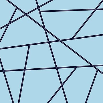 Artwork thumbnail, Blue Abstract Lines Pattern by Gevover