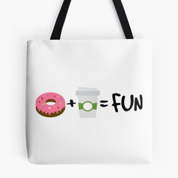 Item preview, Donuts + Coffee = Fun designed and sold by EqualsFun.