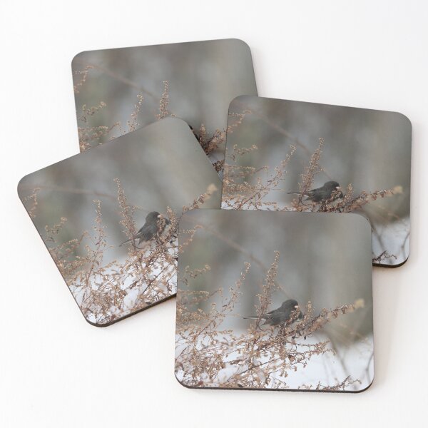 Item preview, Dark-eyed Junco Snacktime designed and sold by LisaNaturePhoto.