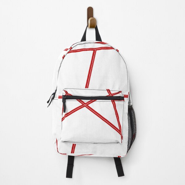 Item preview, Red Abstract Lines White Pattern designed and sold by Gevover.