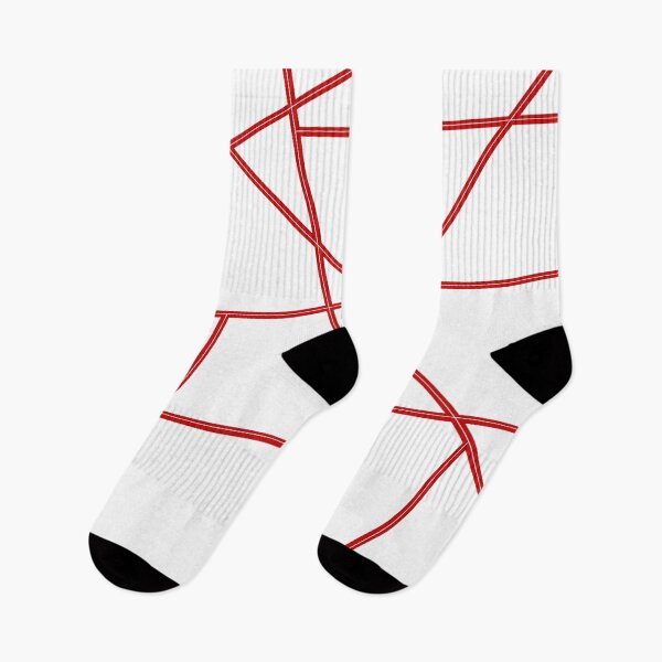 Item preview, Red Abstract Lines White Pattern designed and sold by Gevover.