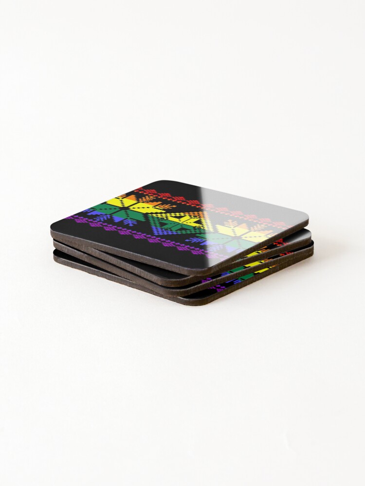 Thumbnail 4 of 5, Coasters (Set of 4), Rainbow Array 36 designed and sold by rainbowarray.