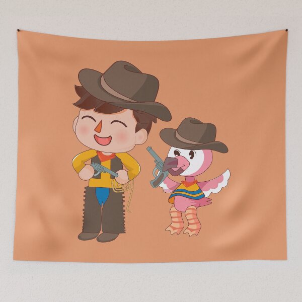 Item preview, Flamingo youtube Flamingo Plush cowboy outfit together, cartoon cowboy hat, rope, howdy ho designed and sold by SGS-.