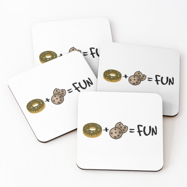 Item preview, Donuts + Cookies = Fun designed and sold by EqualsFun.