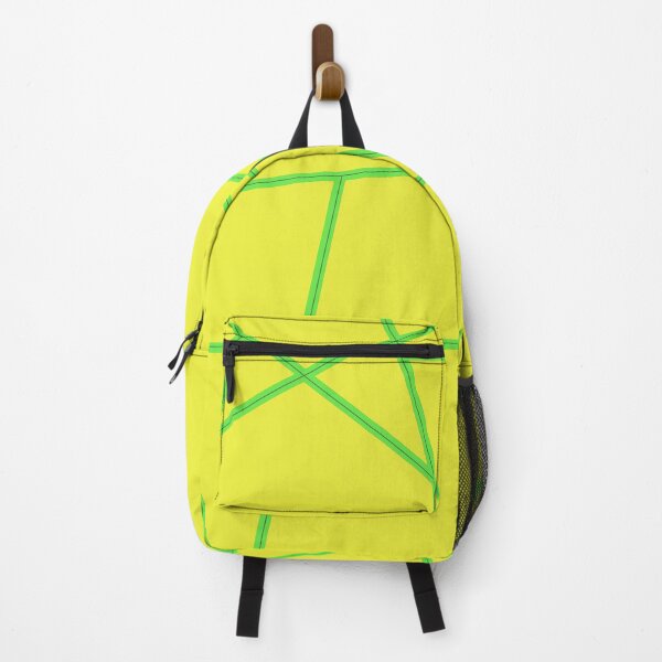 Item preview, Green Abstract Lines Yellow Pattern designed and sold by Gevover.