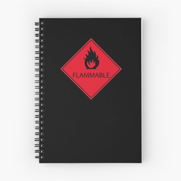Item preview, Flammable warning sign designed and sold by MintGubbins.