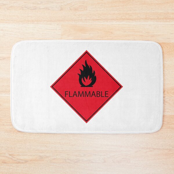 Item preview, Flammable warning sign designed and sold by MintGubbins.
