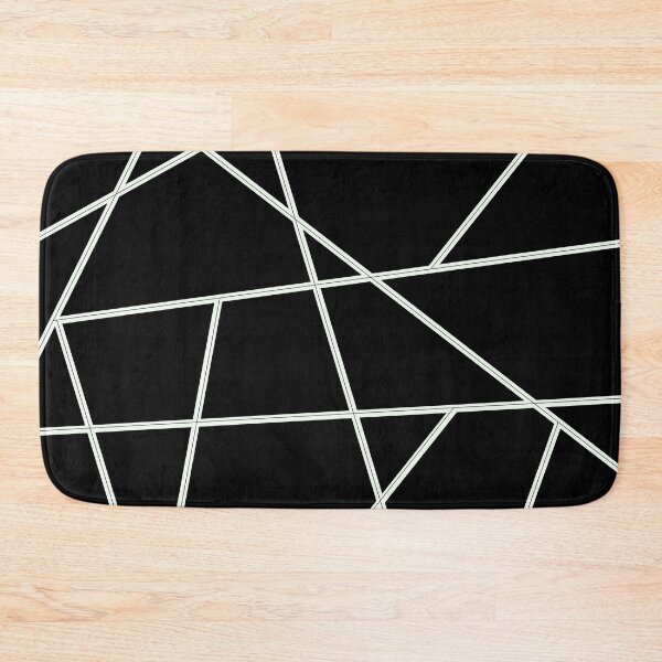 Item preview, White Abstract Lines Black Pattern designed and sold by Gevover.