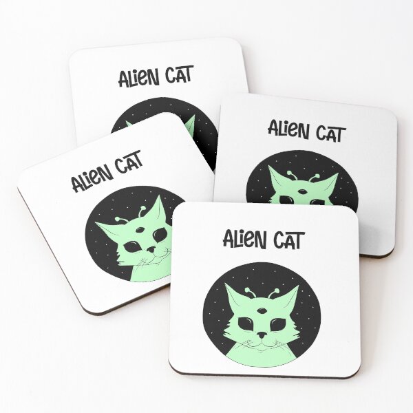 Item preview, Alien Cat designed and sold by ElipseArt.