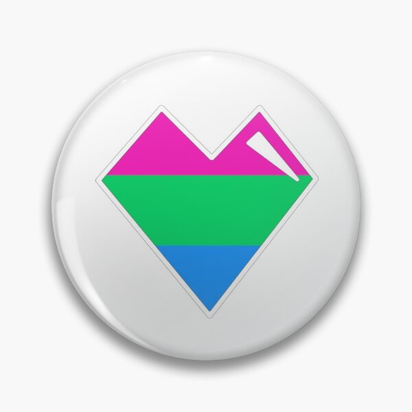 Item preview, Polysexual Pride Heart designed and sold by moonboi-designs.