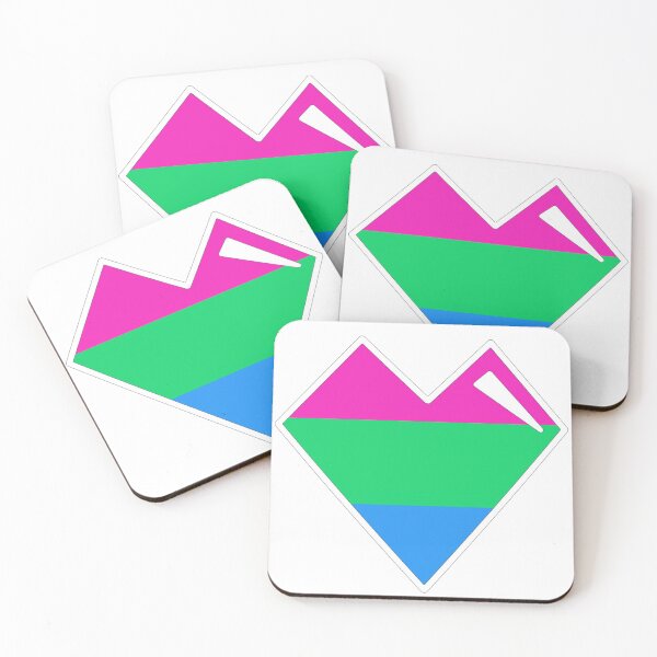 Item preview, Polysexual Pride Heart designed and sold by moonboi-designs.