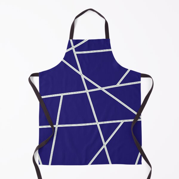Item preview, White Abstract Lines Blue Pattern designed and sold by Gevover.